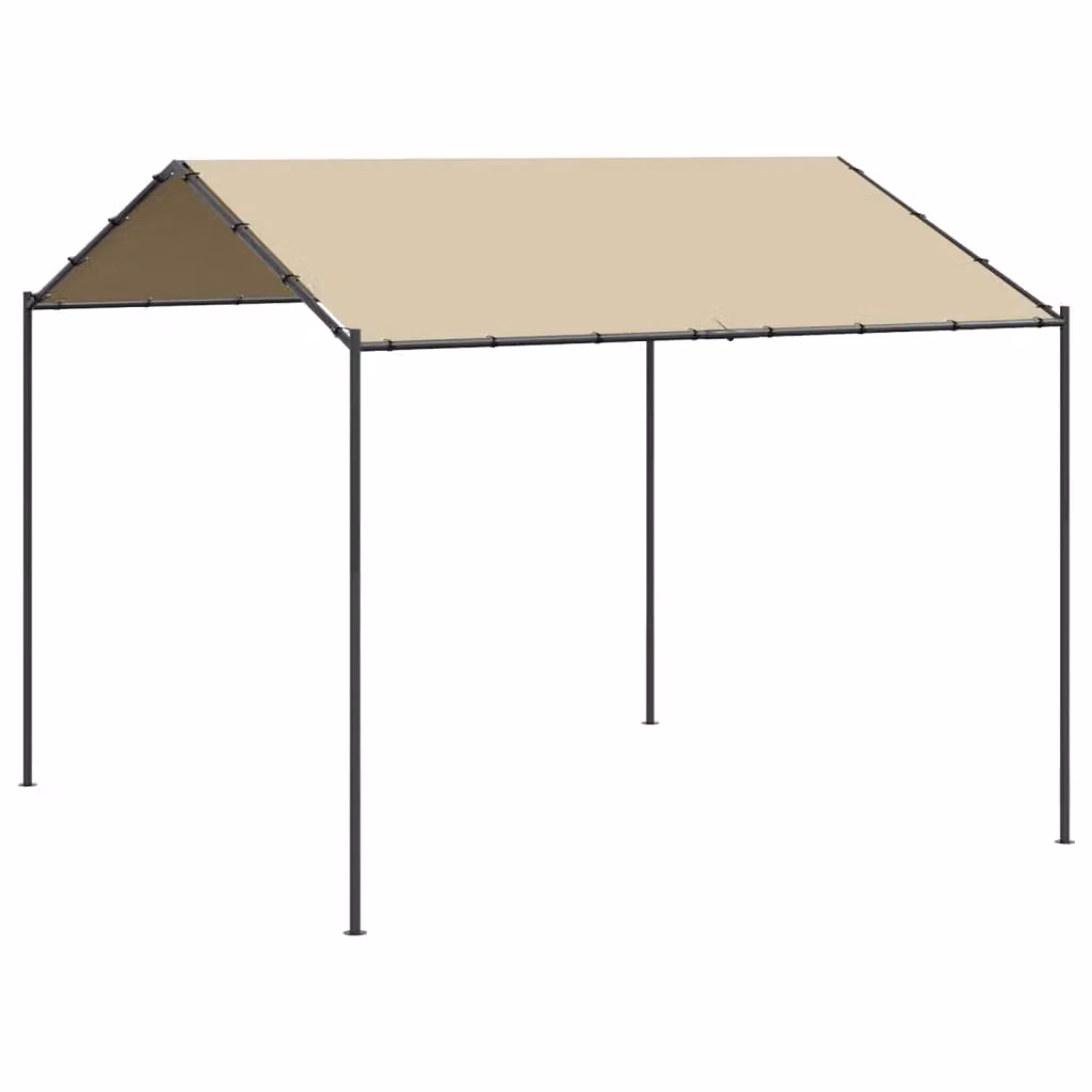 Berkfield Home Canopy Tent in Beige, W 3 x D 3 m, Steel and Polyester – 2