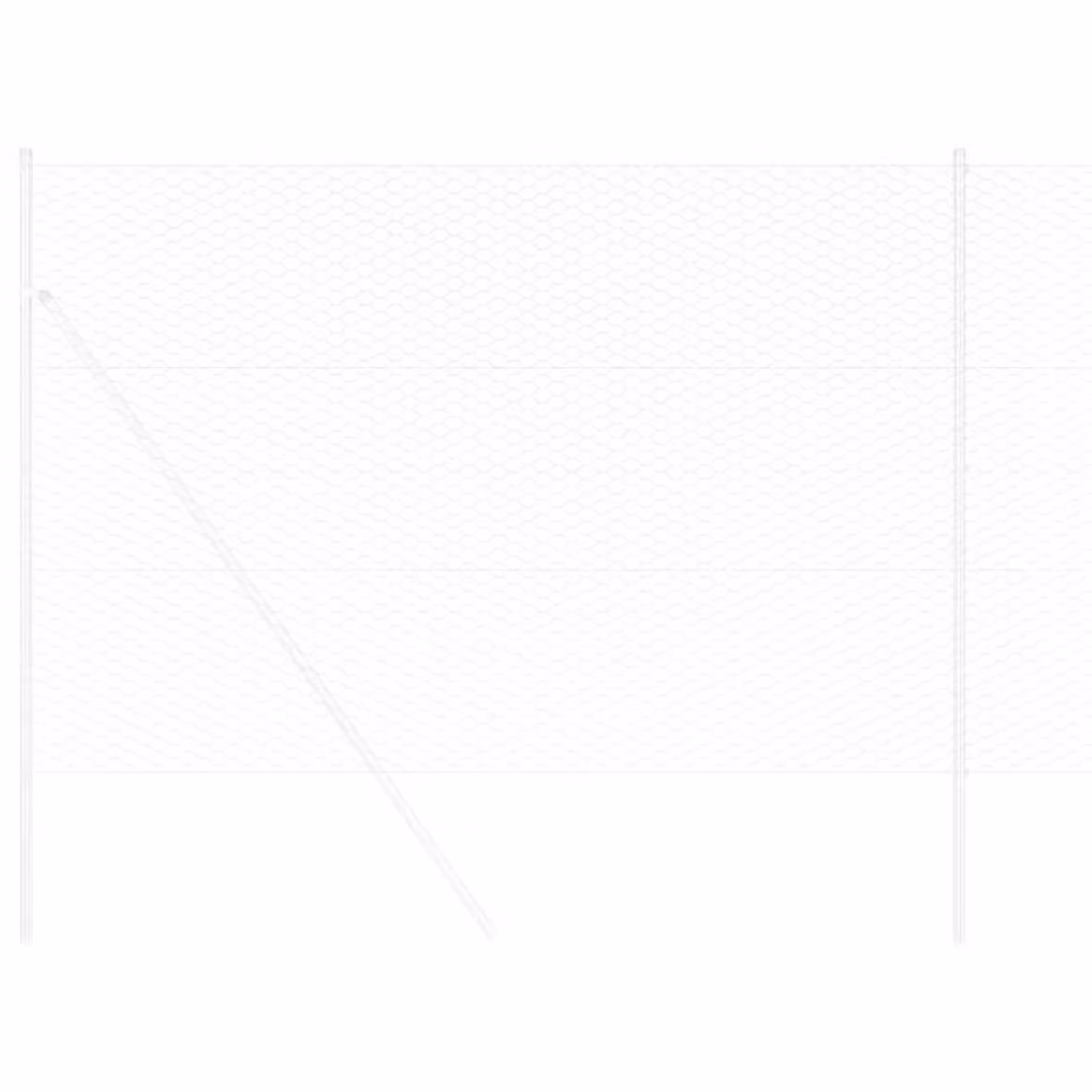 Berkfield Home Silver Galvanised Steel Hexagon Fence, H: 160 cm x W: 100 m – 2