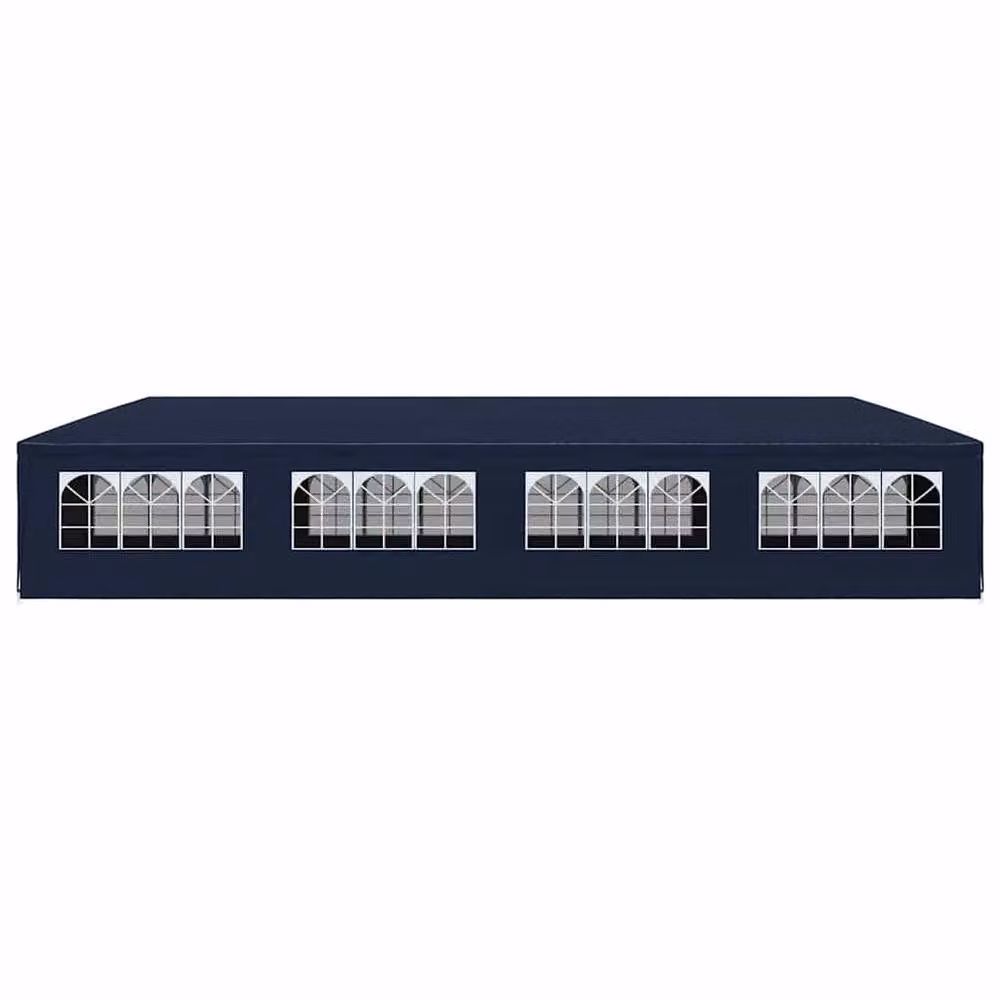 Berkfield Home Garden Blue Steel Marquee with Window W/D/H: 12 x 3 x 2.55 m – 3