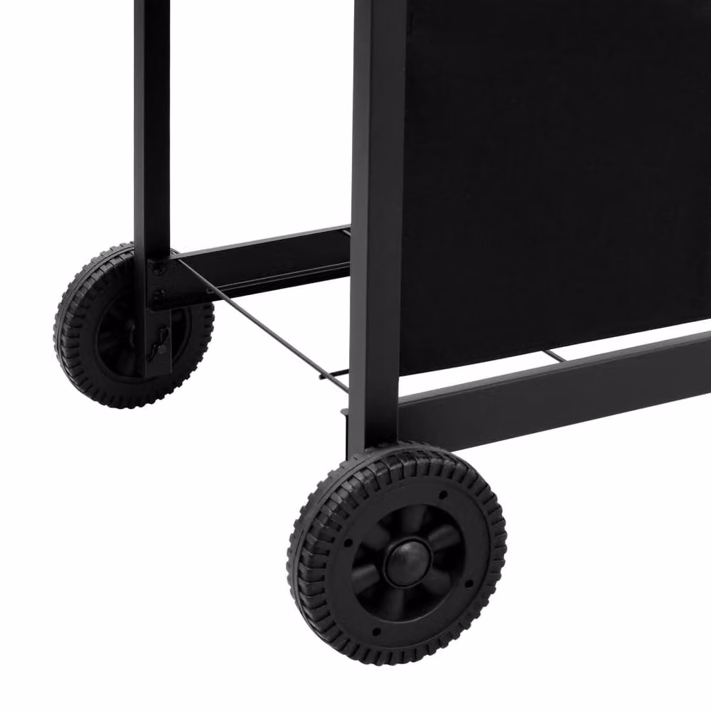 Berkfield Home 4 Burner Gas BBQ Grill with Thermometer and Wheels, Black – 4