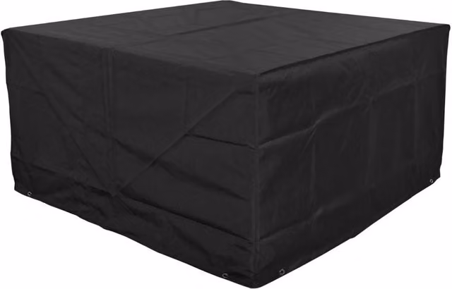 Cozy Bay Premium 8 Seater Cube Set Cover in Black Polyester