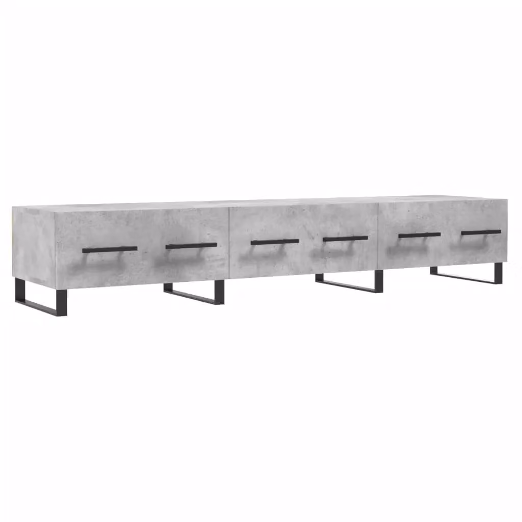 Berkfield Home Industrial TV Cabinet in Concrete Grey, W/D/H: 150 x 36 x 30 cm – 2