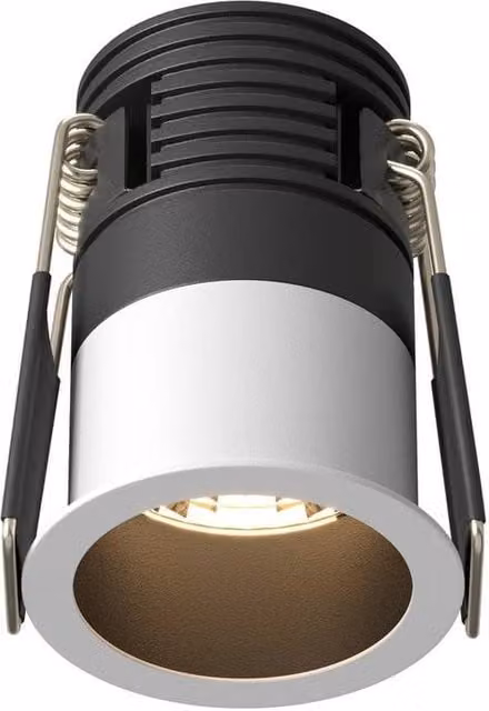 Netlighting Minor Round Recessed LED Downlight in Black and White, 3000K Warm White, 230lm – 1