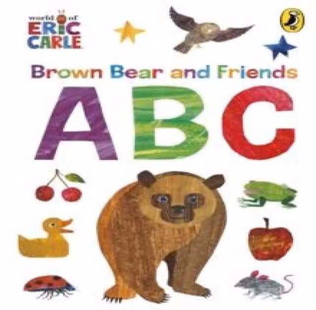 Eric Carle Brown Bear & Friends ABCs Board Book, Multicolour