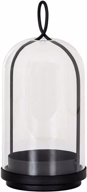 Hill Interiors Nysa Black Tabletop Candle Lantern, H 19 cm x W 10 cm x D 10 cm – 1