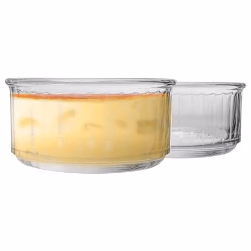 Duralex Oven Chef Glass Ramekins for Crème Brulee and Desserts, Pack of 8, Transparent, Diameter: 10 cm