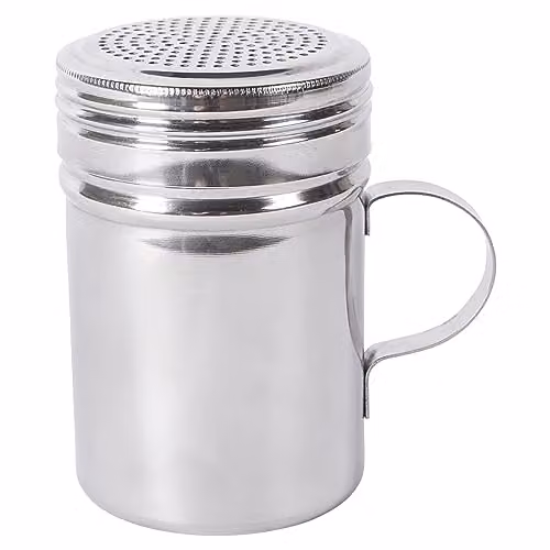 Argon Tableware Silver Stainless Steel Mesh Flour Sifter, 300ml