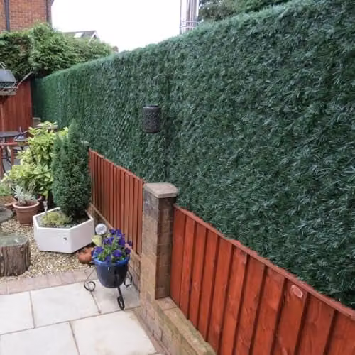 Primrose Papillon Artificial Conifer Hedge Privacy Screening Roll, Green, W: 300 cm, H: 150 cm