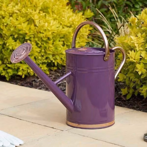 Marco Paul Metal Watering Can with Long Spout, Purple, 4.5L – 1
