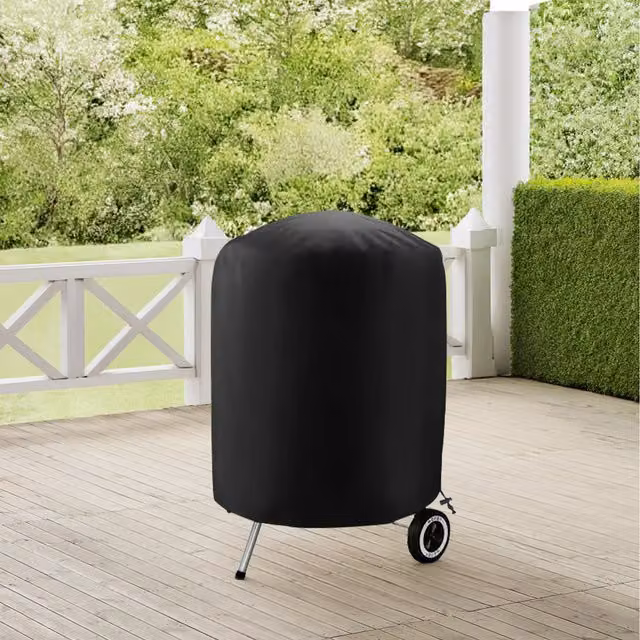 Lifeideas Waterproof and Dustproof Polyester BBQ Grill Cover, Black, W/D/H: 73 x 73 x 73 cm