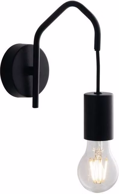 Netlighting Habitat Arch Wall Lamp in Black with E27 Fitting