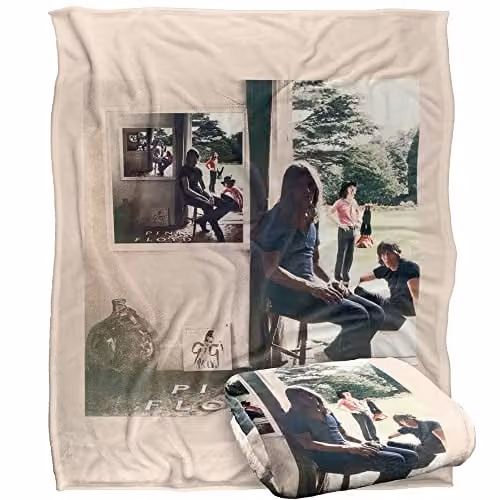 LOGOVISION Pink Floyd Ummagumma Super Soft Fleece Throw Blanket, White, W/D/H: 152 x 127 cm