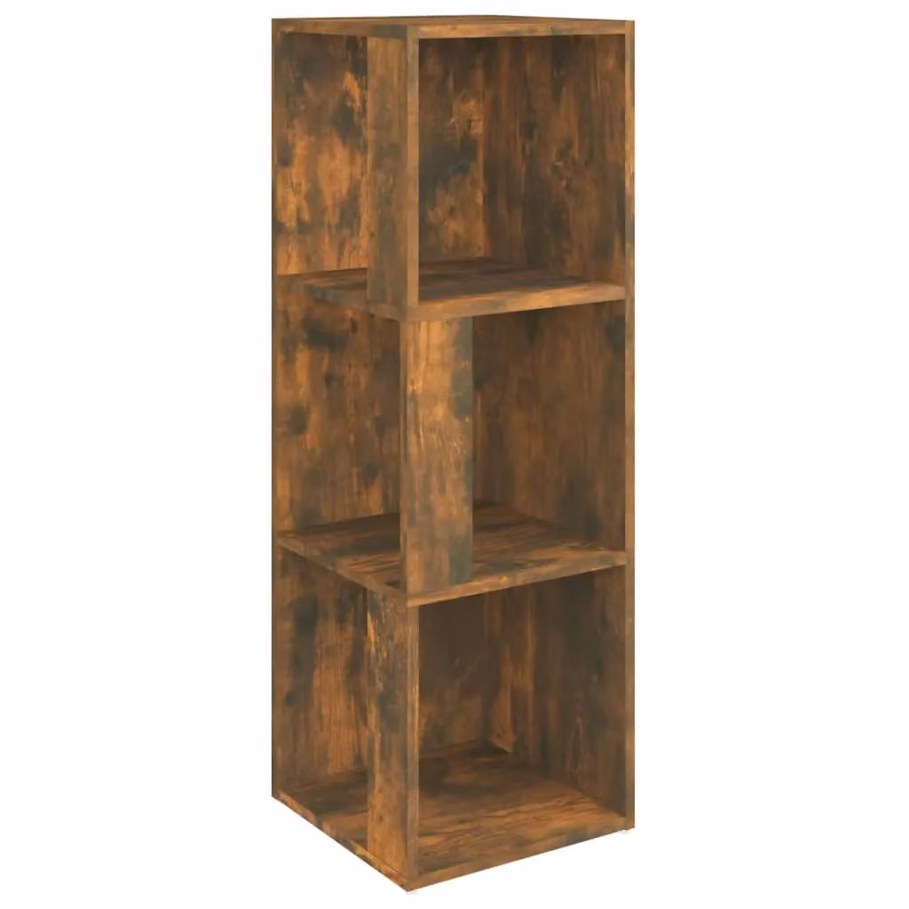 Berkfield Home Classic Corner Cabinet in Smoked Oak Brown, W/D/H: 33 x 33 x 100 cm – 2