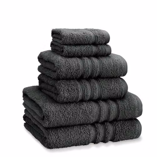 Catherine Lansfield 6 Piece Zero Twist Cotton Towel Bale Set in Grey – 1
