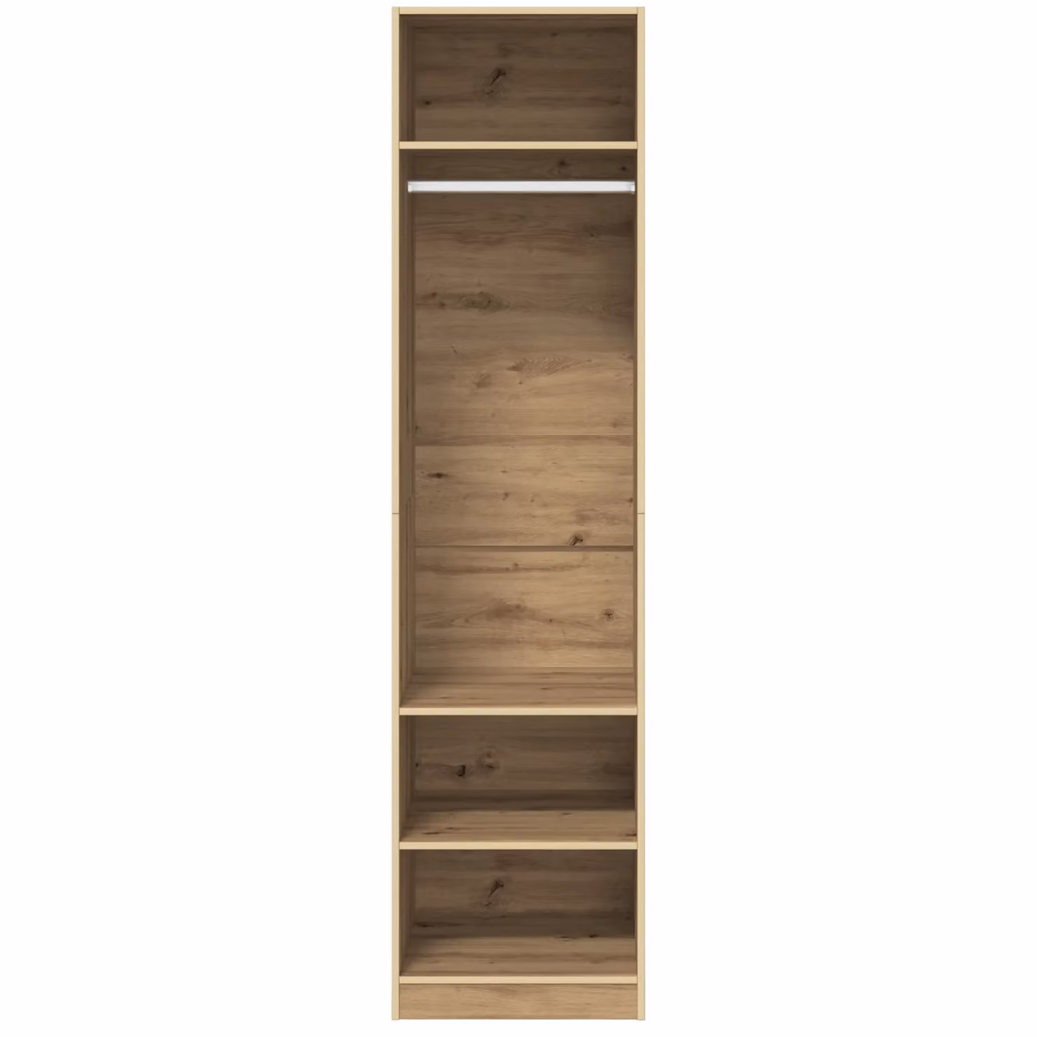 Berkfield Home Artisan Oak Wardrobe in Brown, W/D/H: 50 x 50 x 200 cm – 2