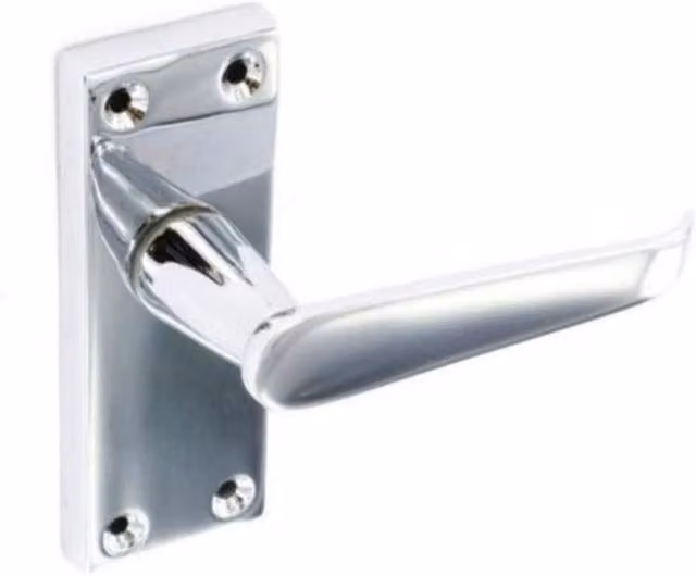 Securit Chrome Latch Handles, Pack of 2, Silver
