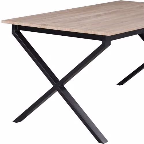 Dorel Home Ipswich Rectangular Dining Table in Black and Oak – 5