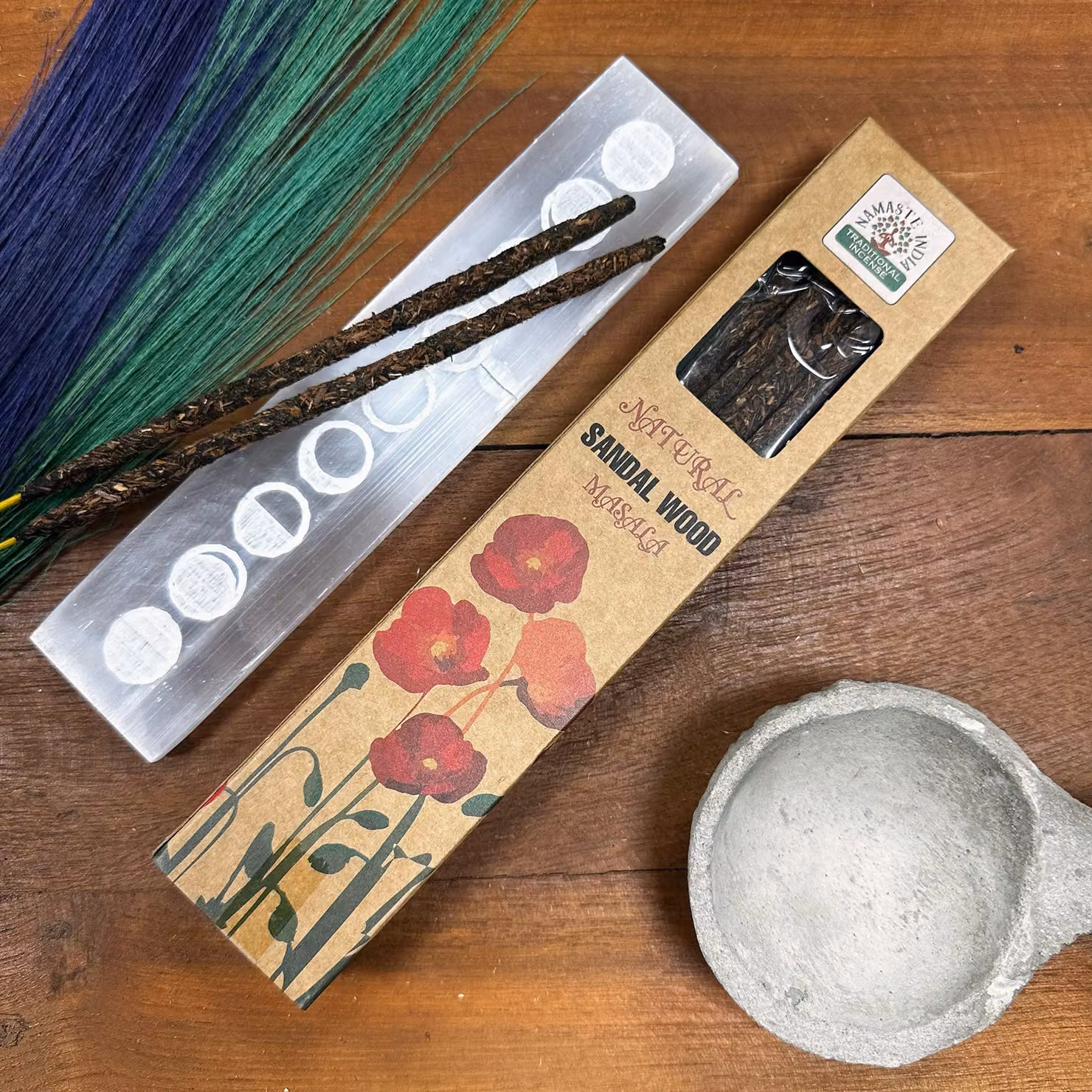 KDMD Natural Botanical Masala Incense Sticks, Sandalwood, Brown – 3