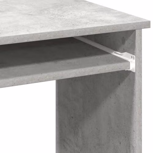 vidaXL Writing Desk with Shelves in Grey Engineered Wood W/D/H: 84 x 40 x 78 cm – 6