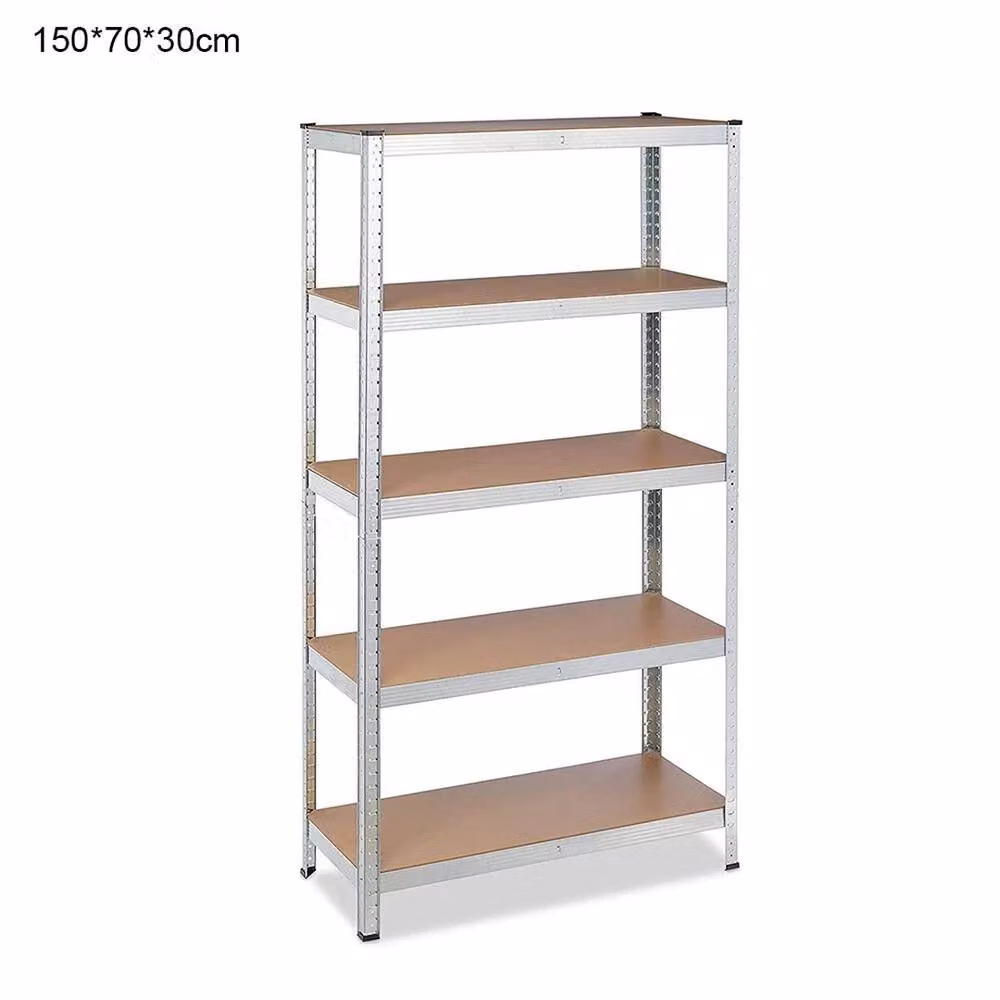 VOGREX Metal Garage Storage Shelving Unit with Adjustable Shelves in Sand, Beige or Silver – 2