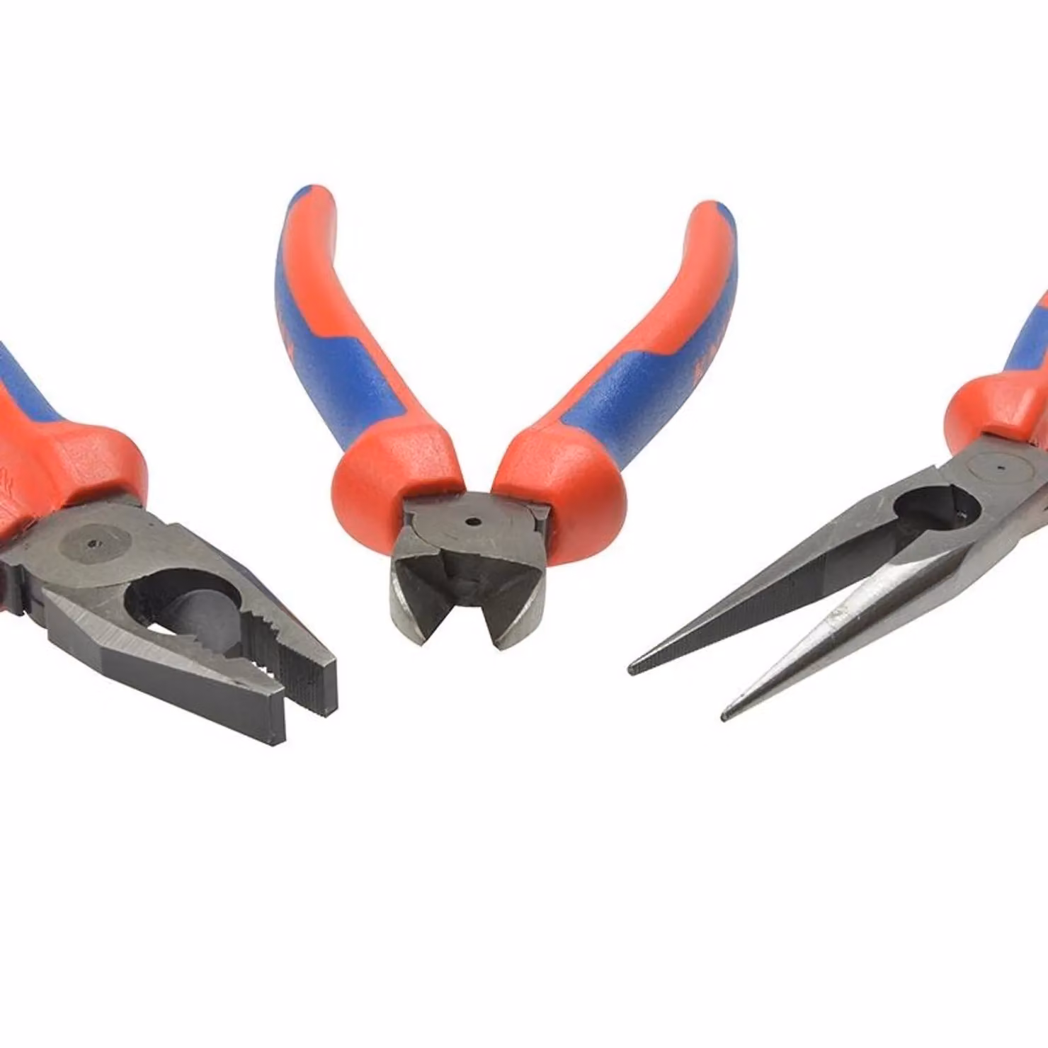 Knipex 3 Piece Steel Assembly Pack Pliers Set in Red and Multicolour – 3