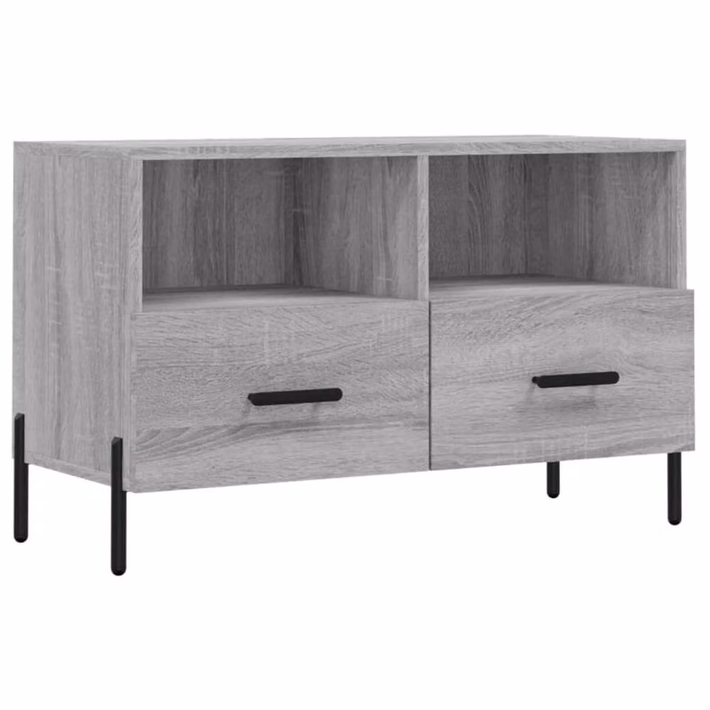 Berkfield Home Grey Sonoma TV Cabinet in Engineered Wood W/D/H: 80 x 36 x 50 cm – 3