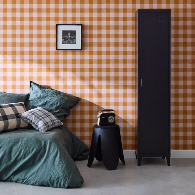 sweeek Industrial Metal Freestanding Storage Cabinet in Matt Black, H 180 x W 38 x D 38 cm