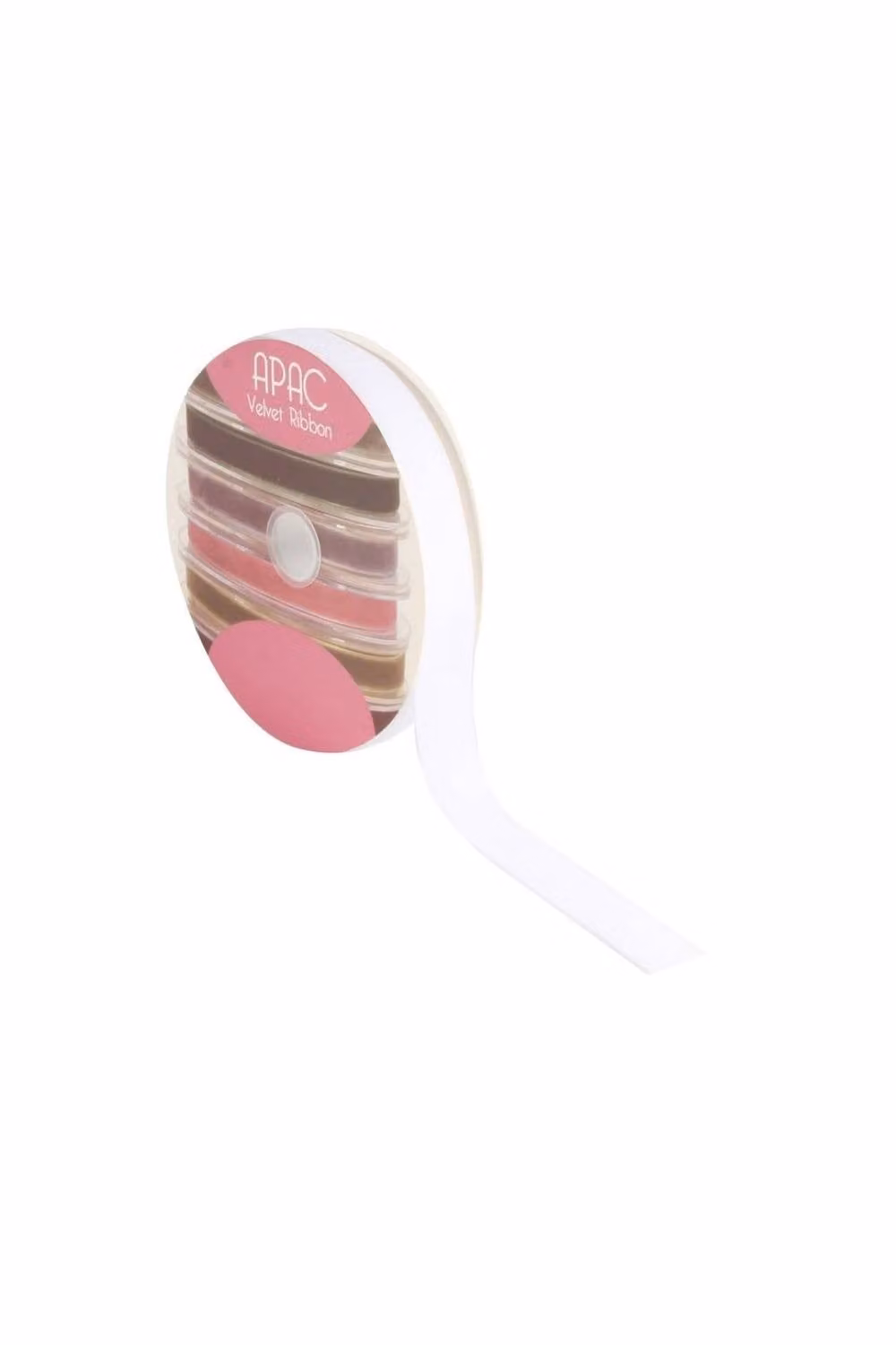 KDMD White Velvet Ribbon, Width: 2.5 cm, Length: 20 m – 2