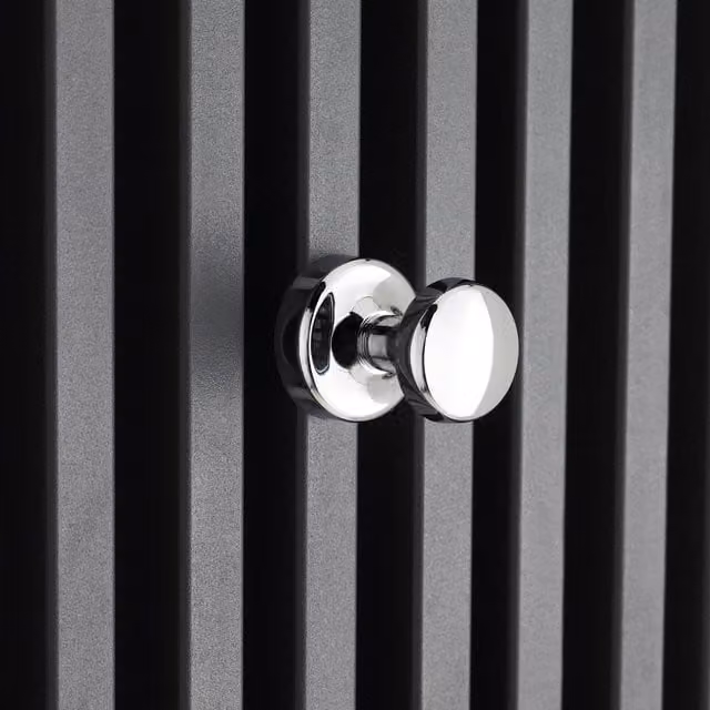 Balterley Magnetic Radiator Hooks for Robes and Towels, Round Chrome Peg Style Metal Hook, W/D/H: 4 x 4 x 5 cm (Silver)