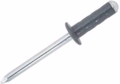JRP Riveting Products Aluminium and Steel Dome Head Multigrip Rivets, Dark Grey, 4.8 x 15 mm