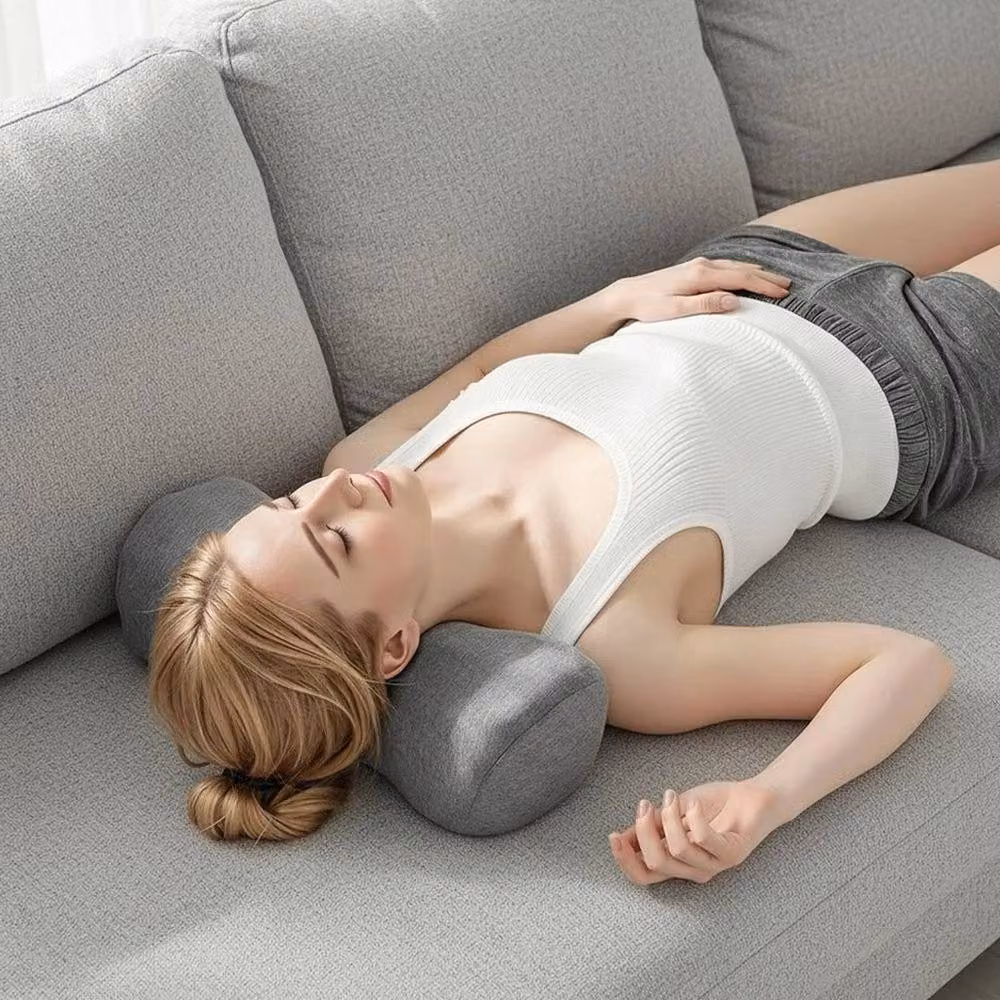 NESTLUNE Ergonomic Baby Neck Support Wedge Pillow in Grey, Cot Size – 5