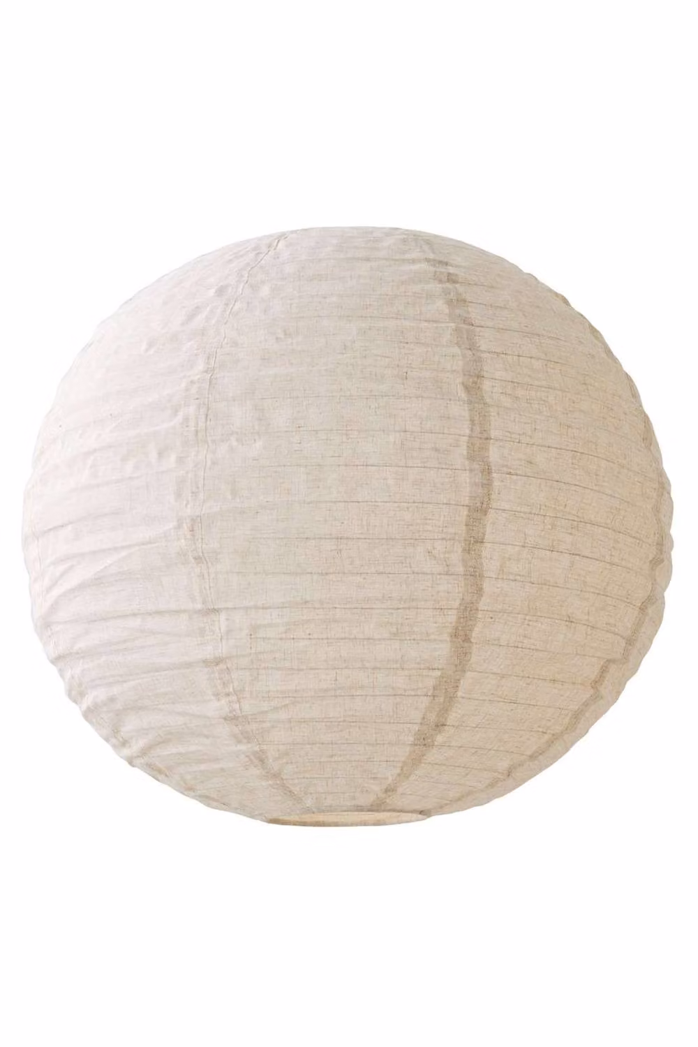ValueLights Etta Natural Linen XL Globe Lamp Shade, Beige, Diameter: 60 cm – 2