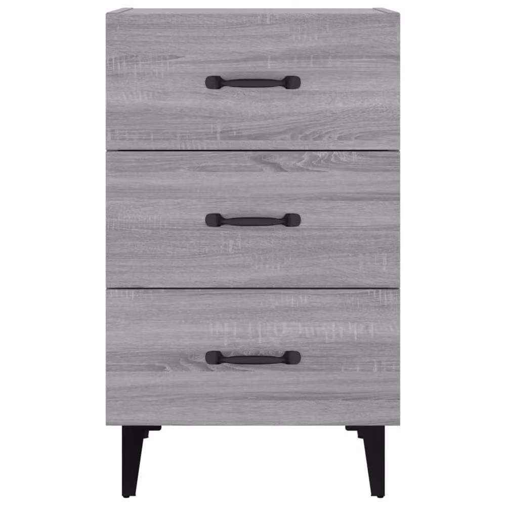 Berkfield Home Grey Sonoma Bedside Cabinet W/D/H: 40 x 40 x 66 cm – 3