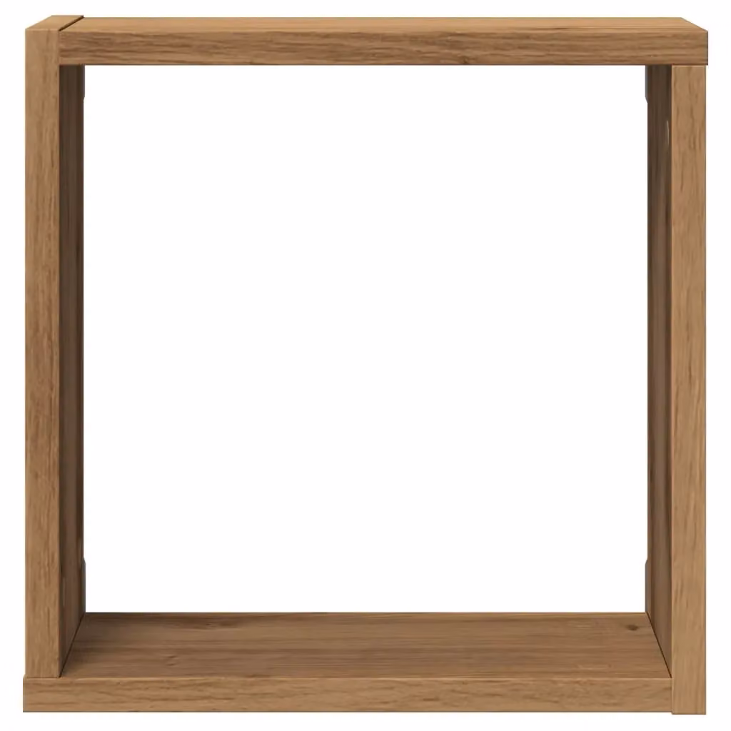 Berkfield Home Wall Mounted Cube Shelves, 6 Piece Artisan Oak Set in Brown, W/D/H: 30 x 15 x 30 cm – 4
