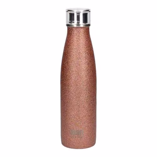 BUILT New York Vacuum Insulated Stainless Steel Leakproof Water Bottle, Gold, 480 ml