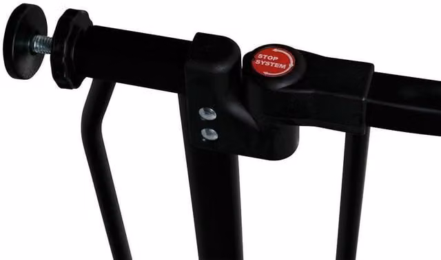 Safetots Elite Pressure Baby Gate, Extendable Swing Door, Black, Width: 143 cm - 152 cm