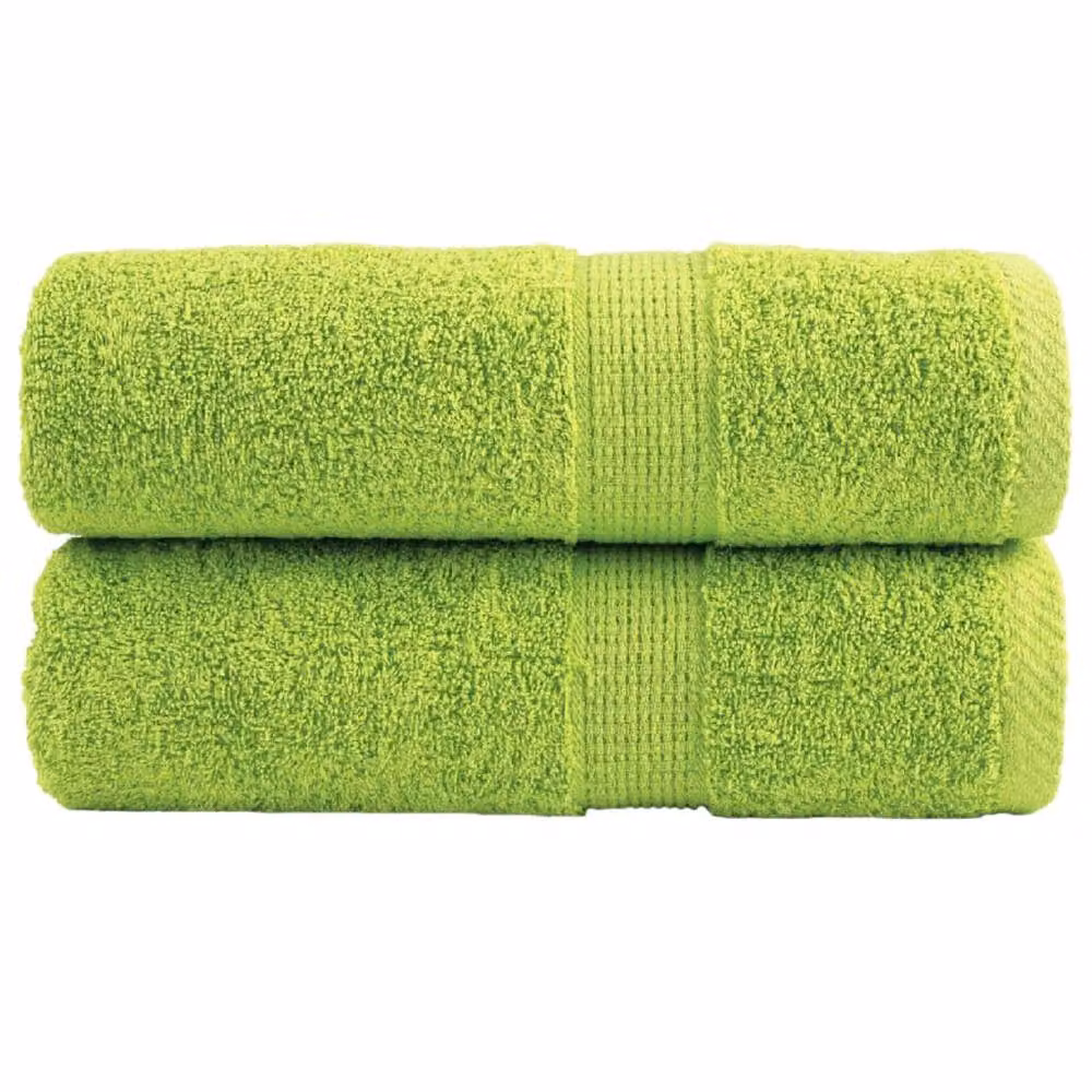 Berkfield Home SOLUND Premium Soap Towels, Apple Green, 2 Pack, W/D: 30 x 30 cm, 600 gsm – 2
