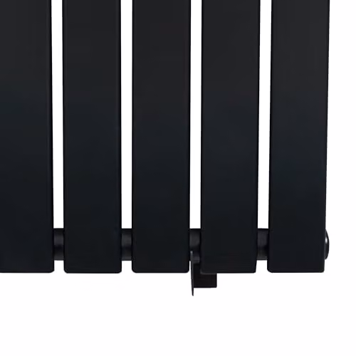 Monster Shop Modern Designer Single Column Vertical Radiator in Matt Black Carbon Steel, H: 160 cm x W: 42 cm – 4