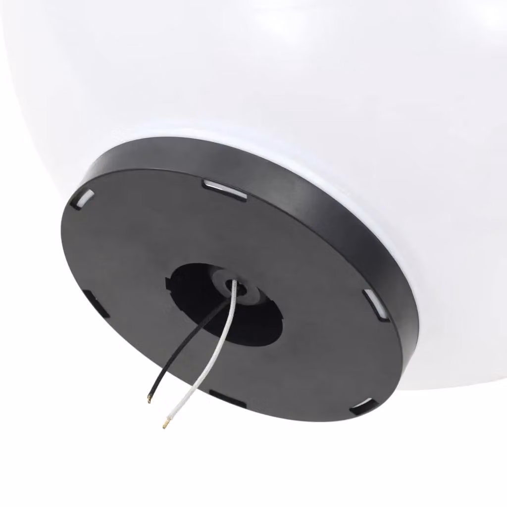 Berkfield Home LED Spherical Bowl Lamp in White, Diameter: 50 cm – 3