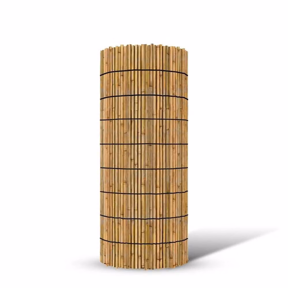 SPETLEK Woven Bamboo Garden Fence Screening Mat in Beige, W: 100 cm, H: 60 cm – 3