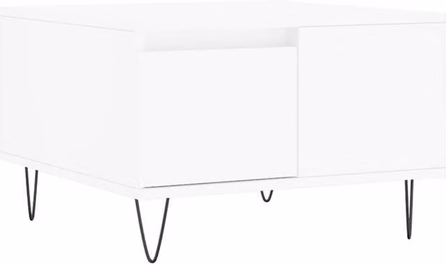 Berkfield Home Modern White Square Coffee Table with Lift Mechanism, W/D/H: 55 x 55 x 36.5 cm – 1