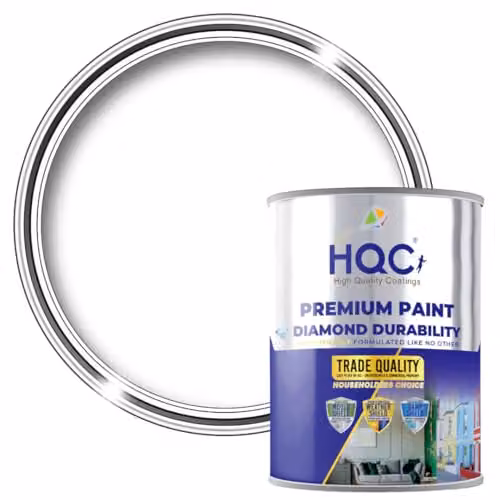 HQC Paints Mould Resistant Kitchen and Bathroom Paint, White, 2.5 l