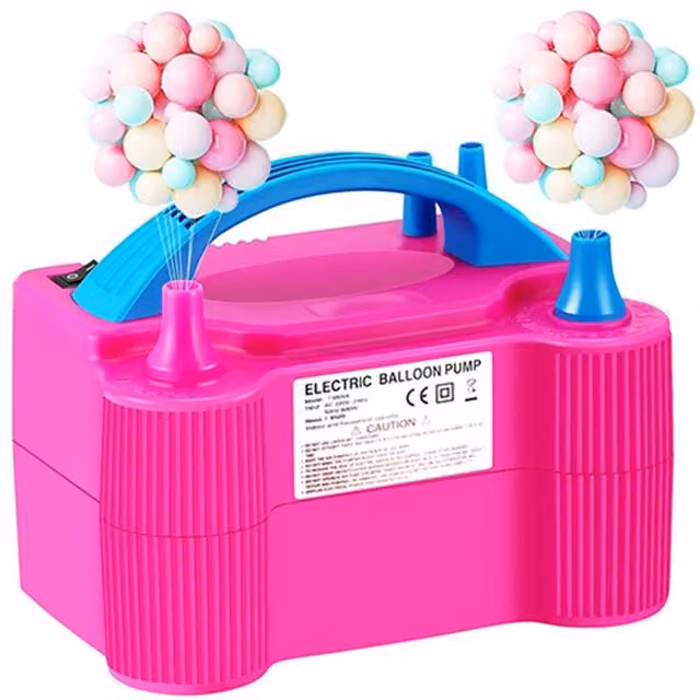 Dragodirect Portable Dual Nozzle Electric Balloon Pump and Air Blower, Pink – 1