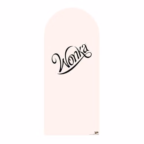 Star Cutouts SC4499 Willy Wonka Warm White Cardboard Backdrop Photo Background, Height: 185 cm – 1