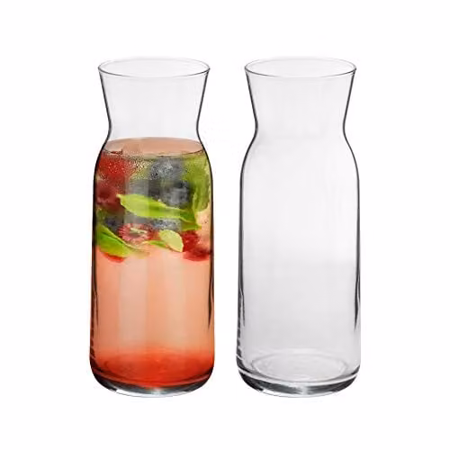 Argon Tableware Brocca Glass Carafes, Pack of 2, 700ml, Transparent