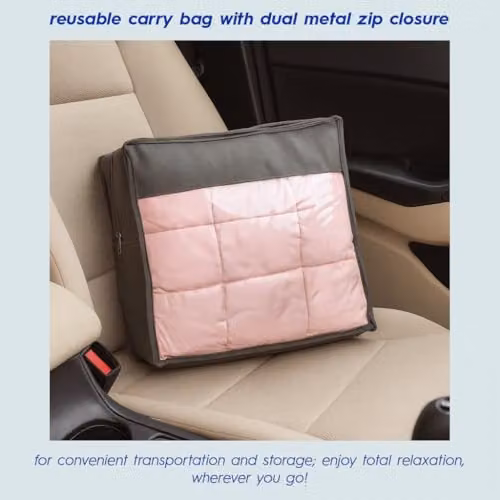 Harbour Housewares Pink Weighted Blanket with Storage Bag, 8kg, W: 150 cm x L: 200 cm – 2