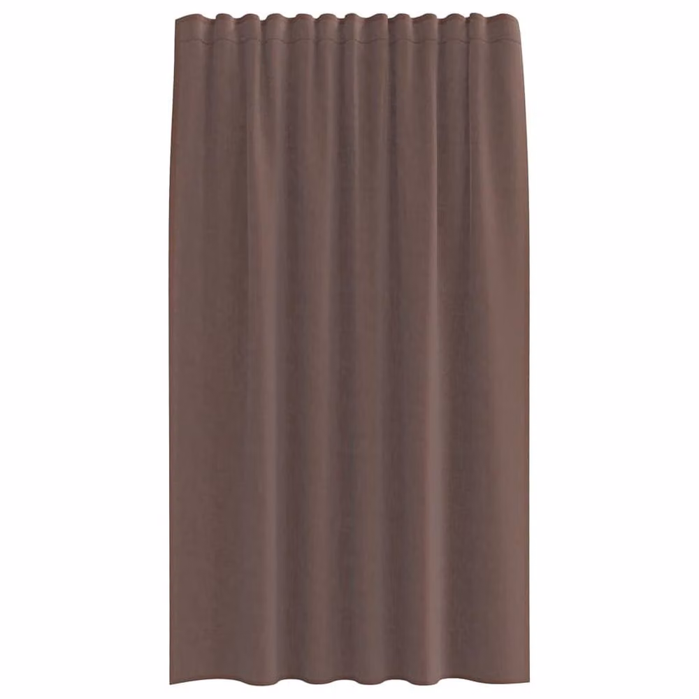 Berkfield Home Brown Voile Fabric Curtains with Rod Pockets, 2 Pack, W: 140 cm, H: 175 cm – 4