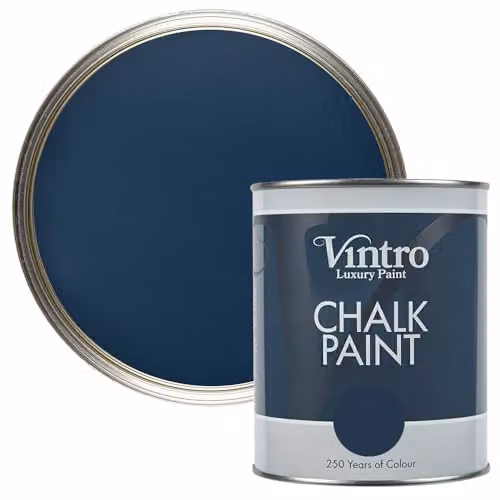Vintro Picasso Blue Chalk Paint for Furniture, Walls and Woodwork, 1 l