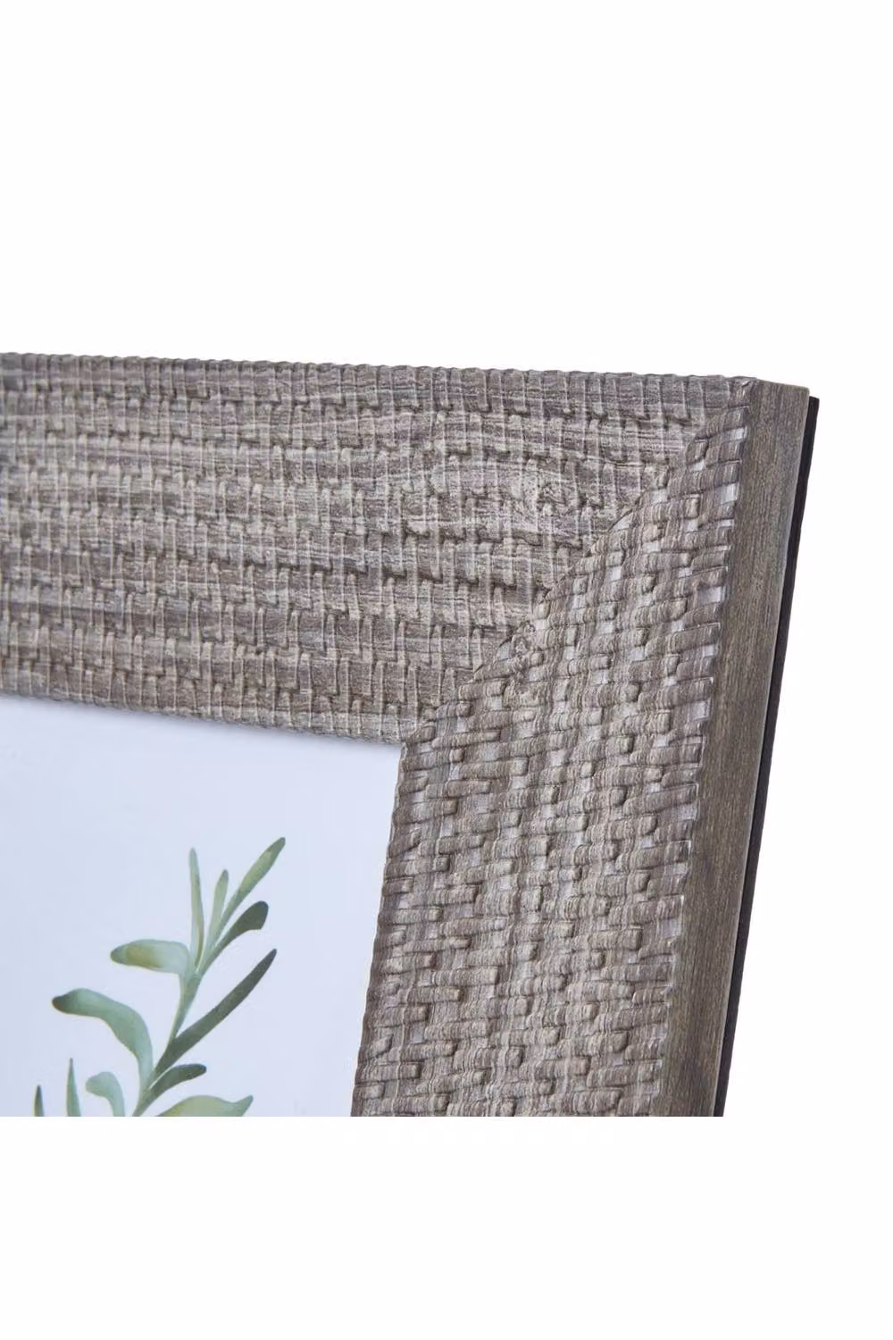 KDMD Woven Rectangular Single Photo Frame in Grey, 4x6 inch – 2