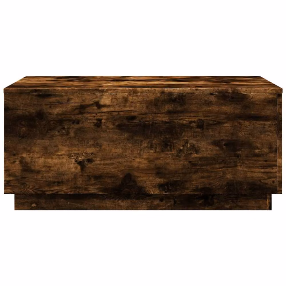 Berkfield Home Modern Coffee Table with LED Lights in Smoked Oak Brown, W/D/H: 90 x 50 x 40 cm – 5